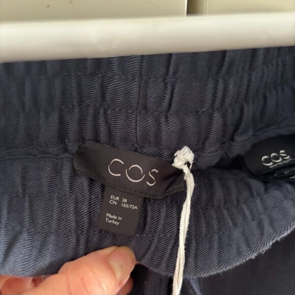 NWT Cos Cotton Twill Pants - Blue - Sz 38 - Picture 2 of 6